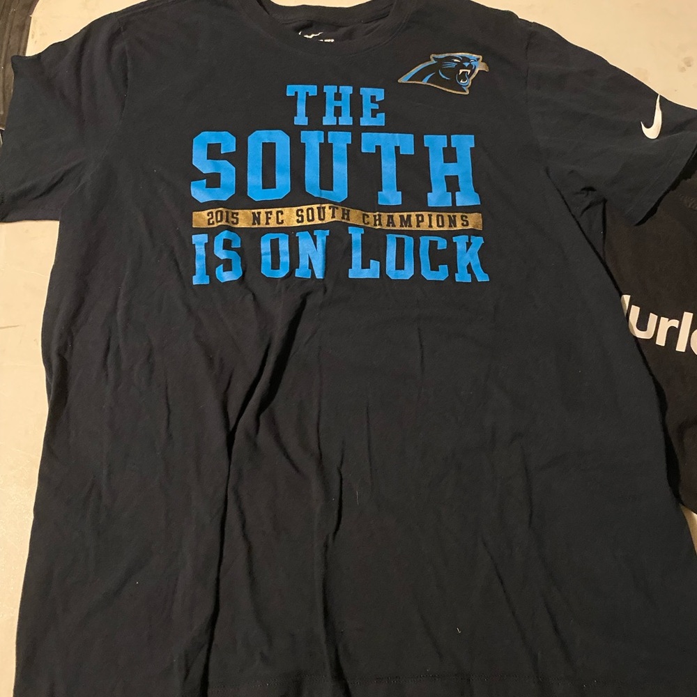 Mens NFL Carolina panthers Nike short sleeve shirt size large